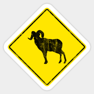 Bighorn Sheep Crossing Sticker